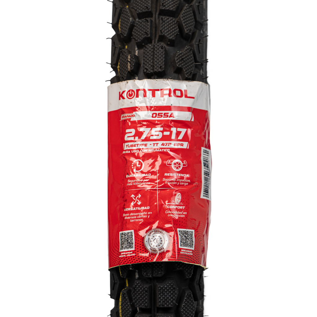 Llanta KONTROL 2.75-knt 17delantera 055 neumatico