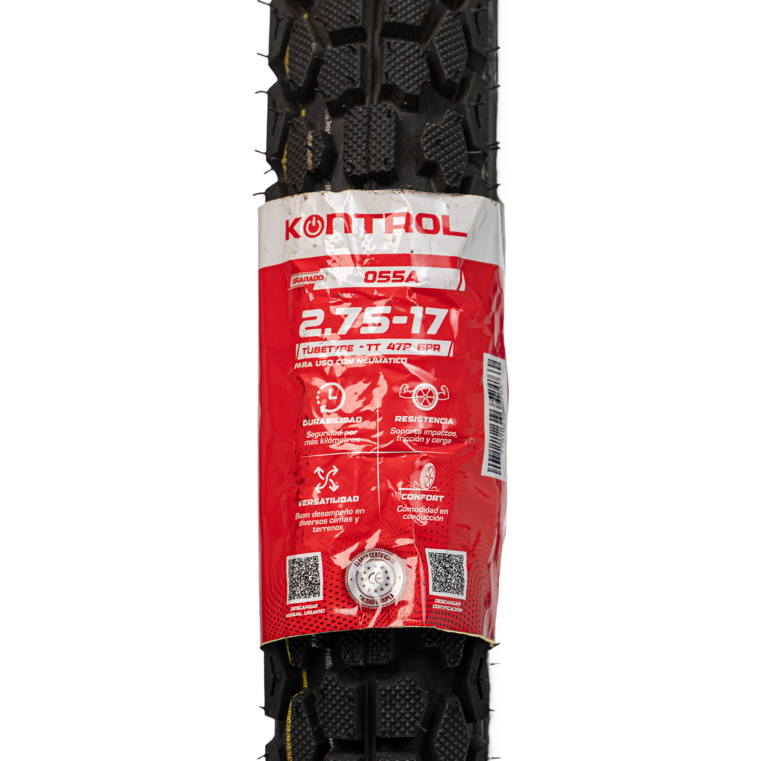 Llanta KONTROL 2.75-knt 17delantera 055 neumatico