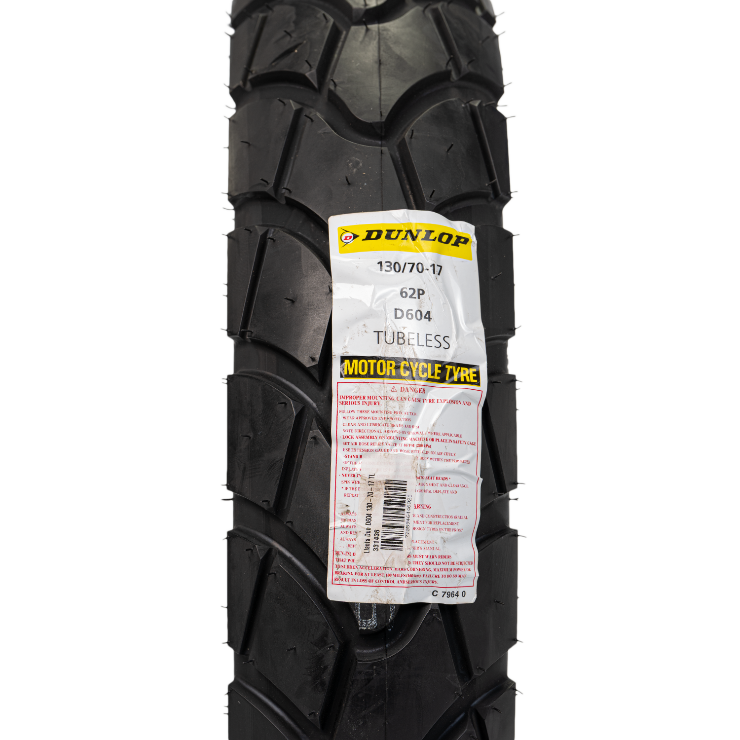 Llanta DUNLOP 130 70-17 dtrasera 604 sellomatic