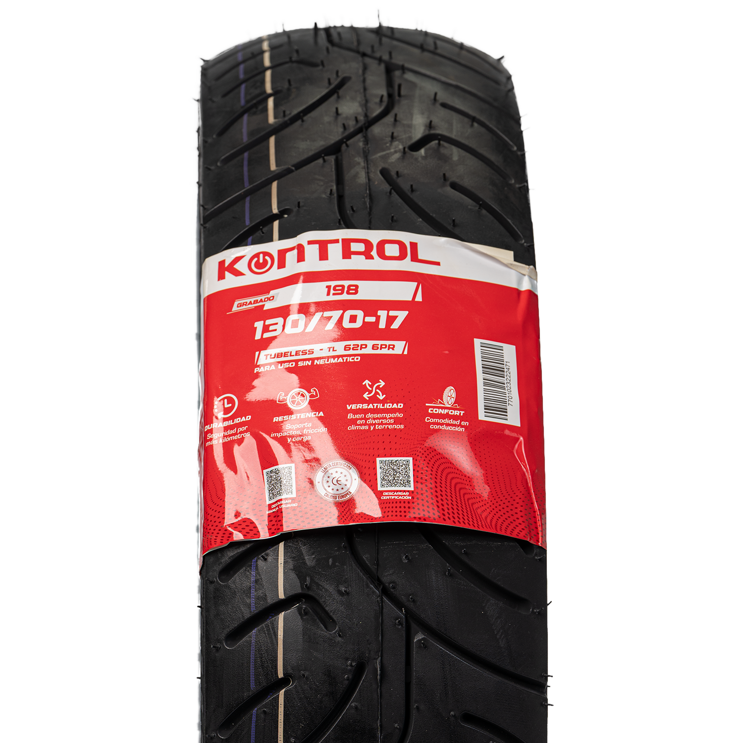 Llanta KONTROL 130 70-knt 17trasera 198 sellomatic