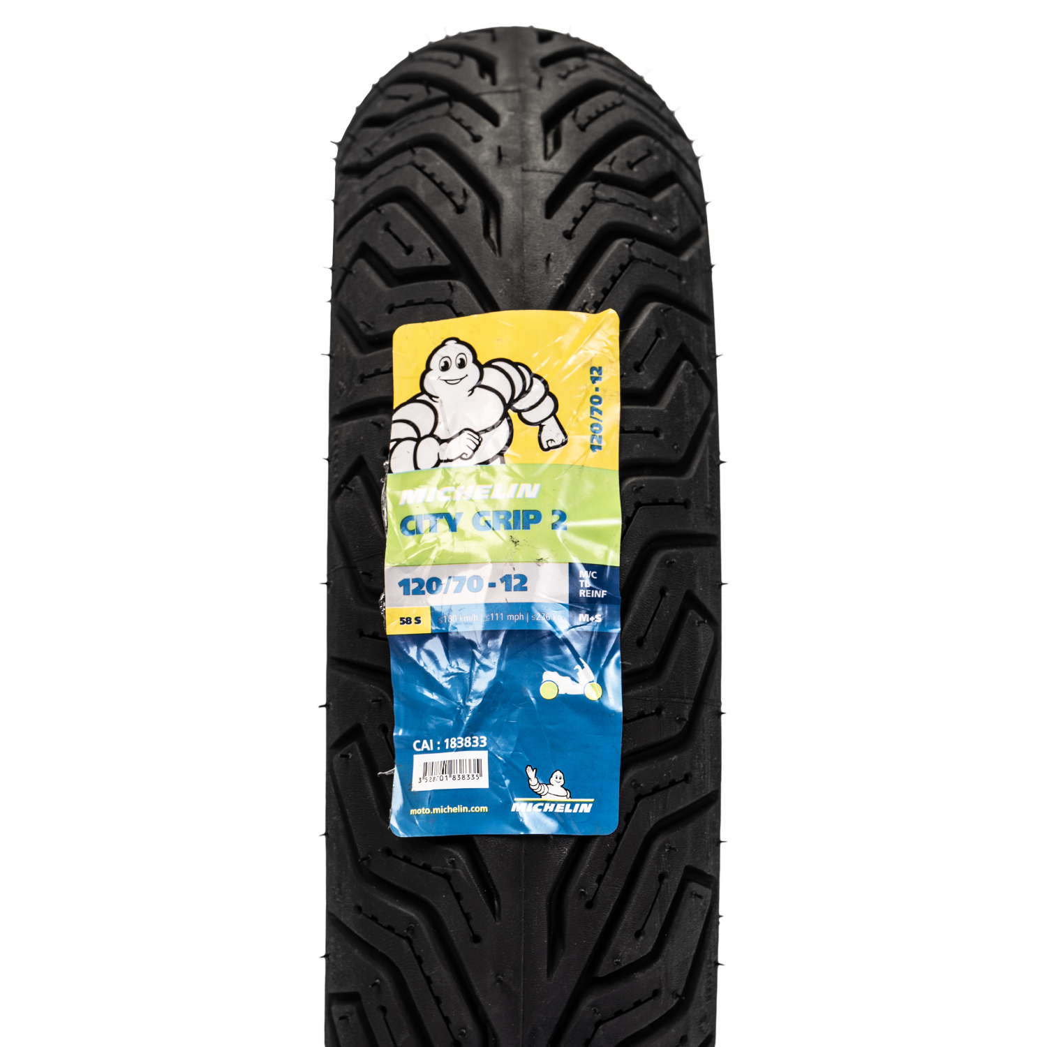 Llanta MICHELIN 120 70-city 12 grip delantera 2