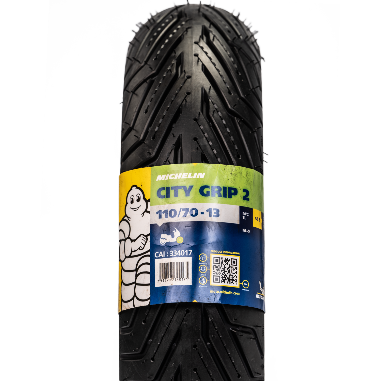 Llanta MICHELIN 110 70-city 13 grip delantera 2