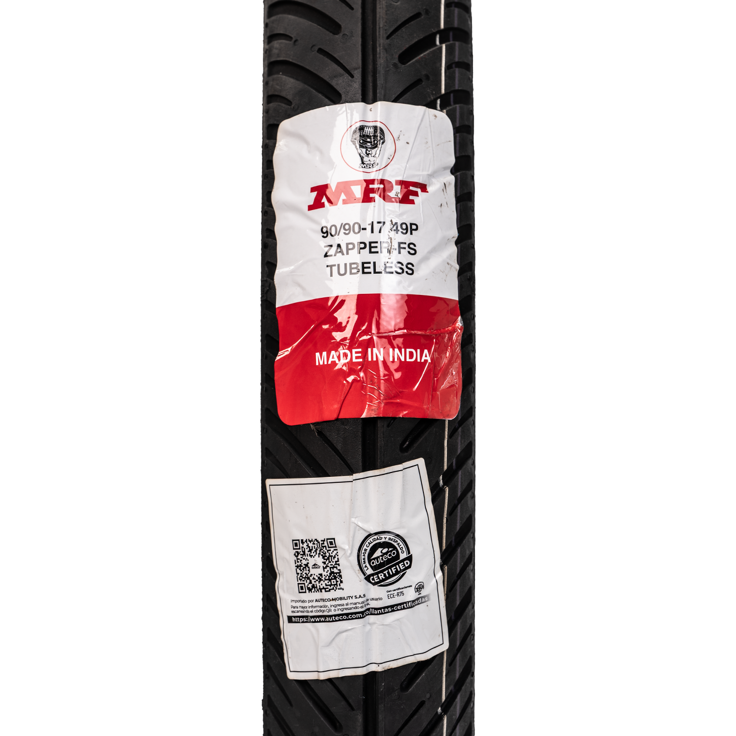 Llanta MRF 090 90-zapper 17 fs delantera sellomatic