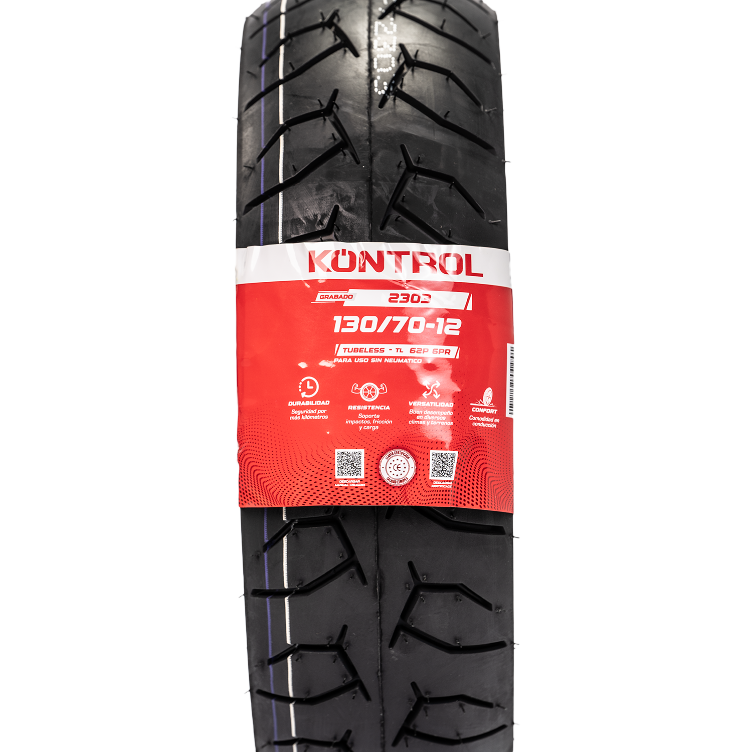 Llanta KONTROL 130 70-knt 12trasera 2303 sellomatic