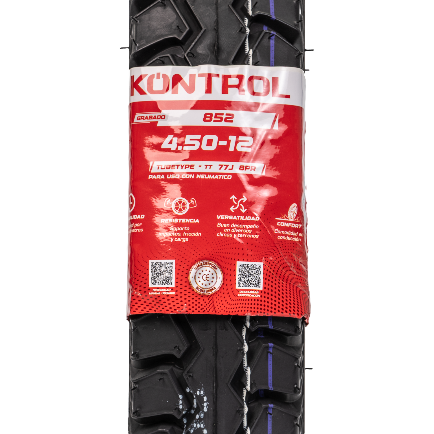 Llanta KONTROL 4.50-knt 12carguero 852 neumatico