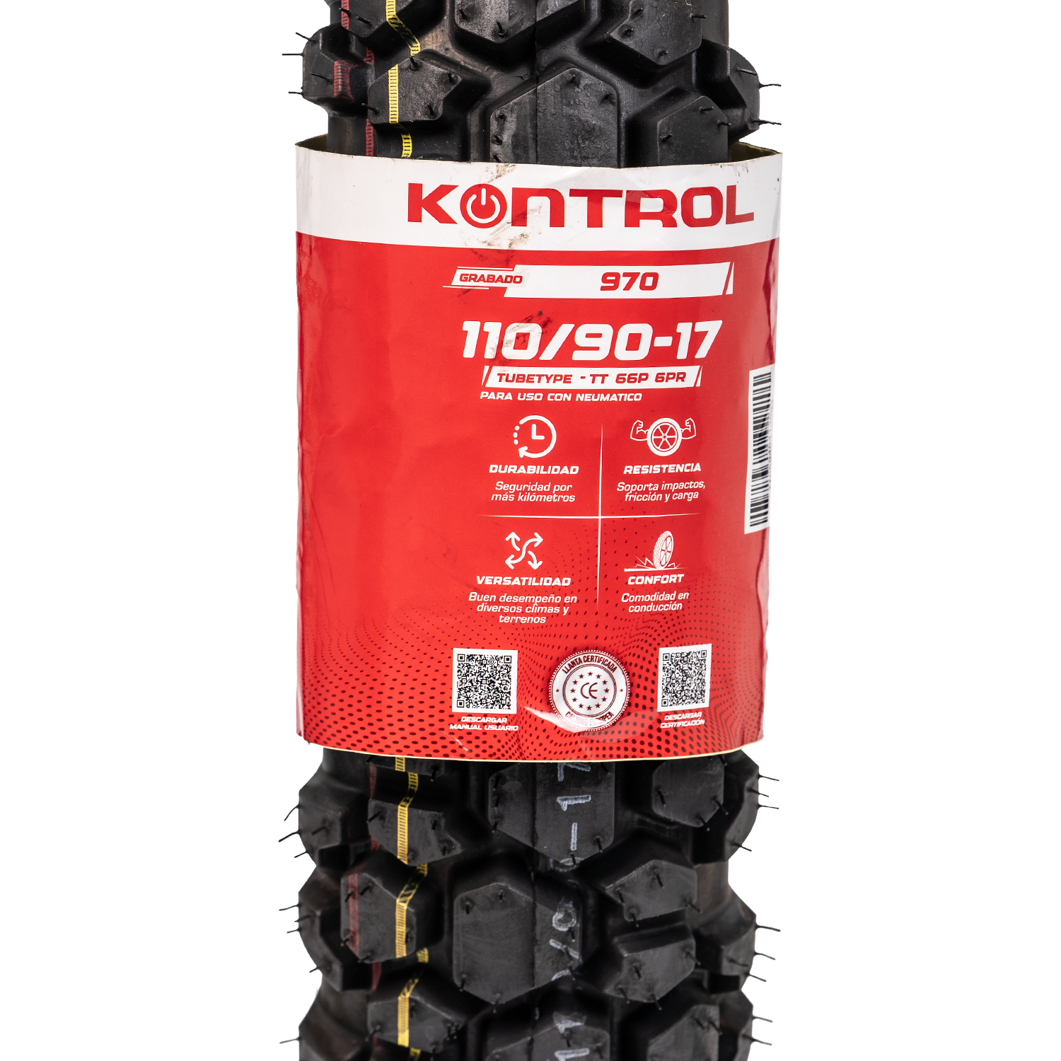 Llanta KONTROL 110 90-17 p- trasera neumatico 1270