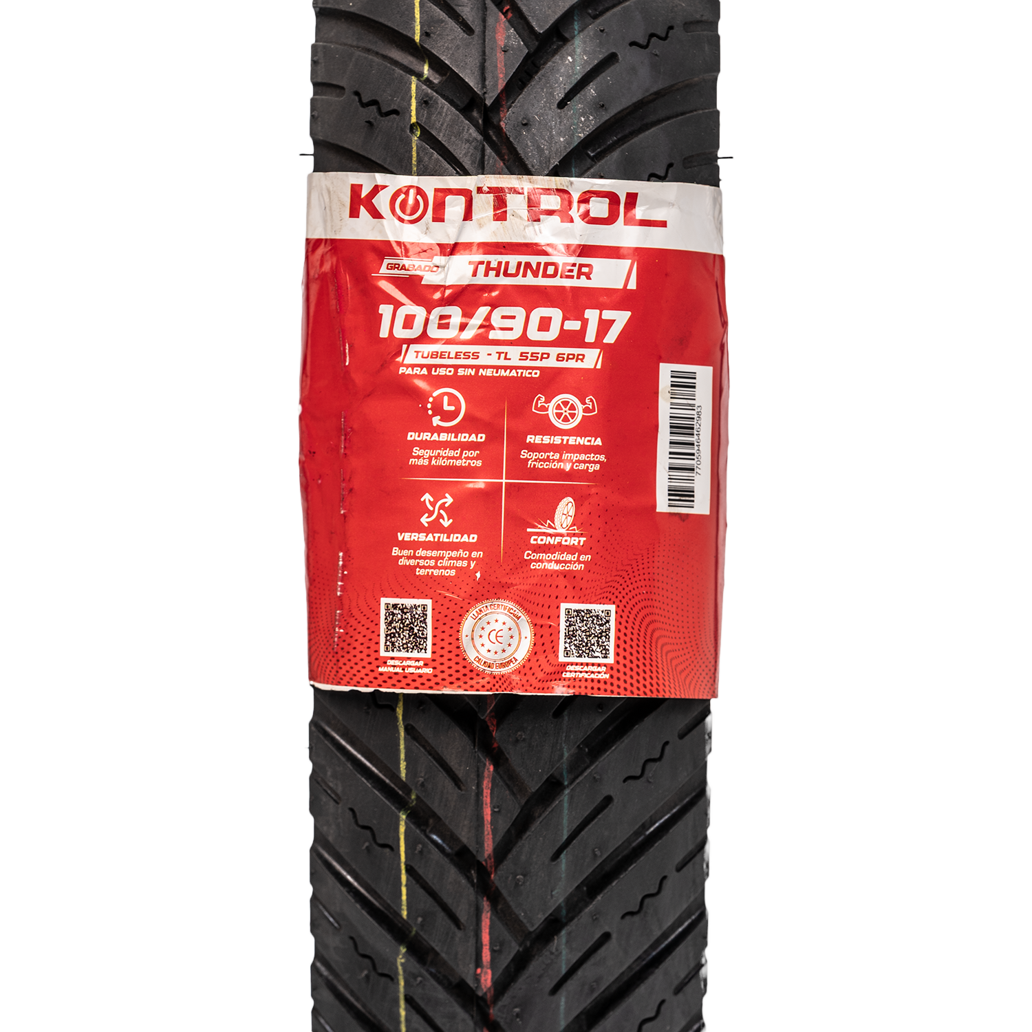 Llanta KONTROL 100 90-thunder 17 sellomatic