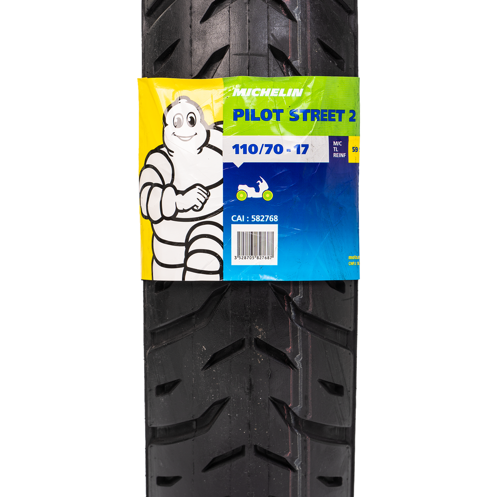 Llanta MICHELIN 110 70-pilot 17 street delantera 2 sellomatic