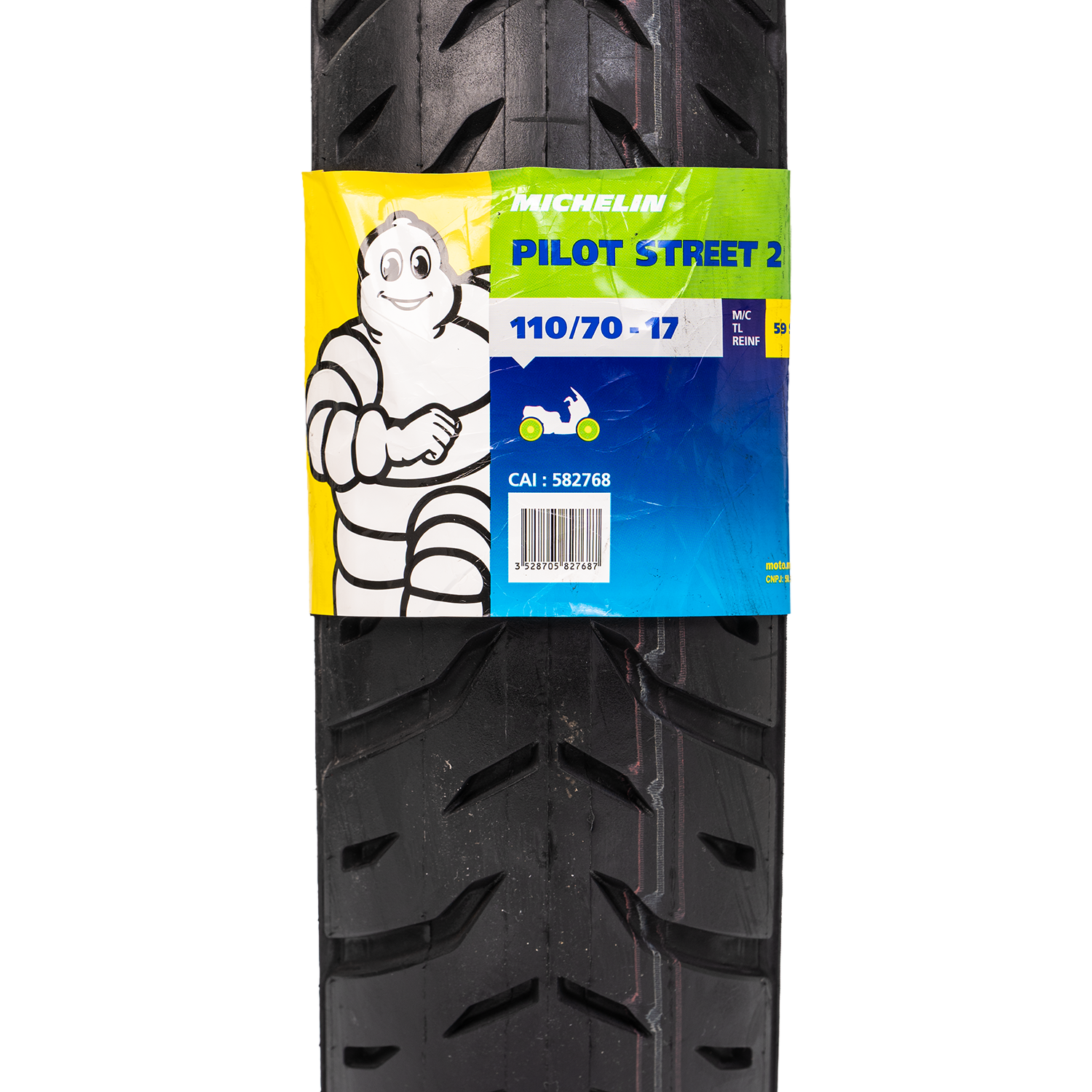 Llanta MICHELIN 110 70-pilot 17 street delantera 2 sellomatic