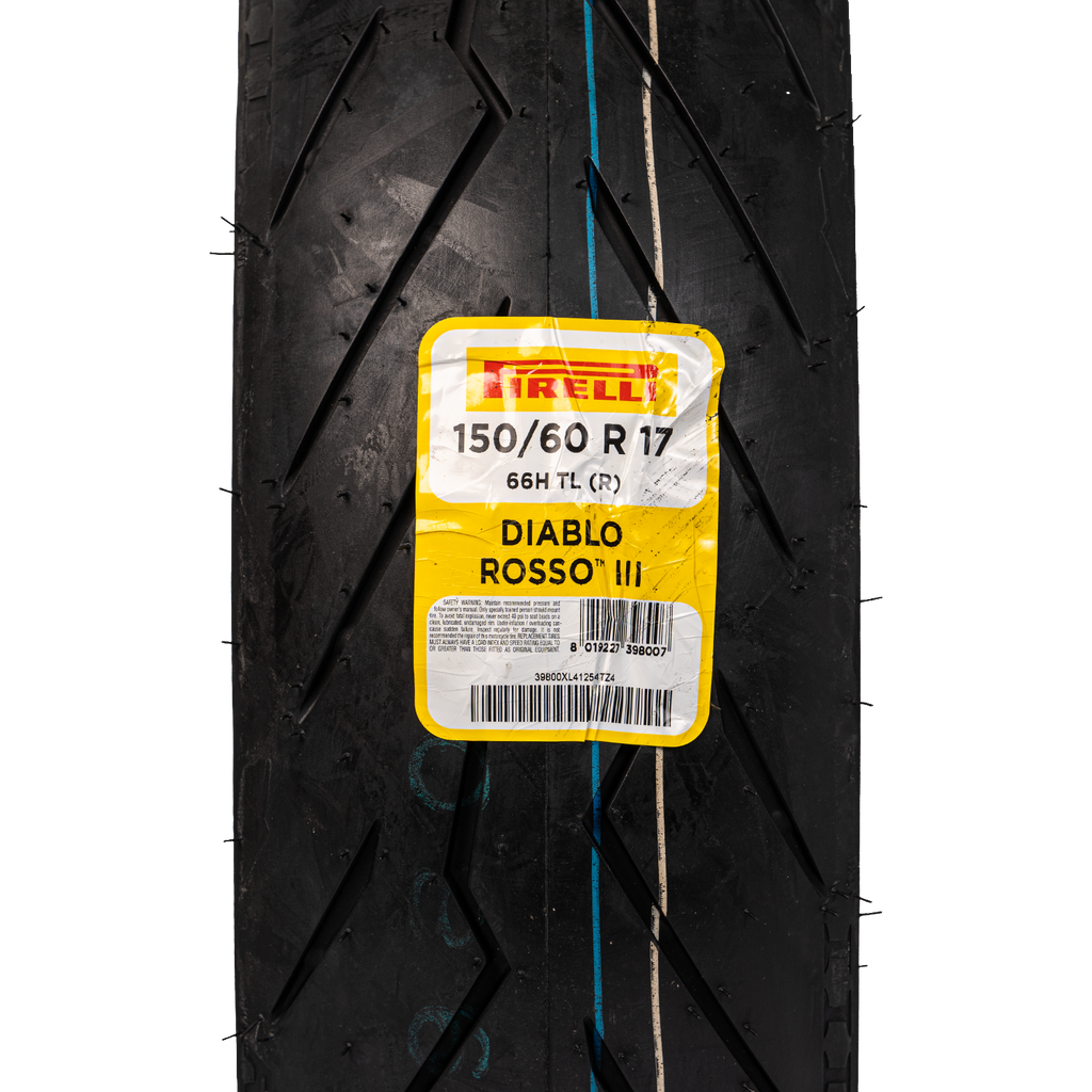 Llanta PIRELLI 150 60r-diablo 17 rosso trasera 3 sellomatic