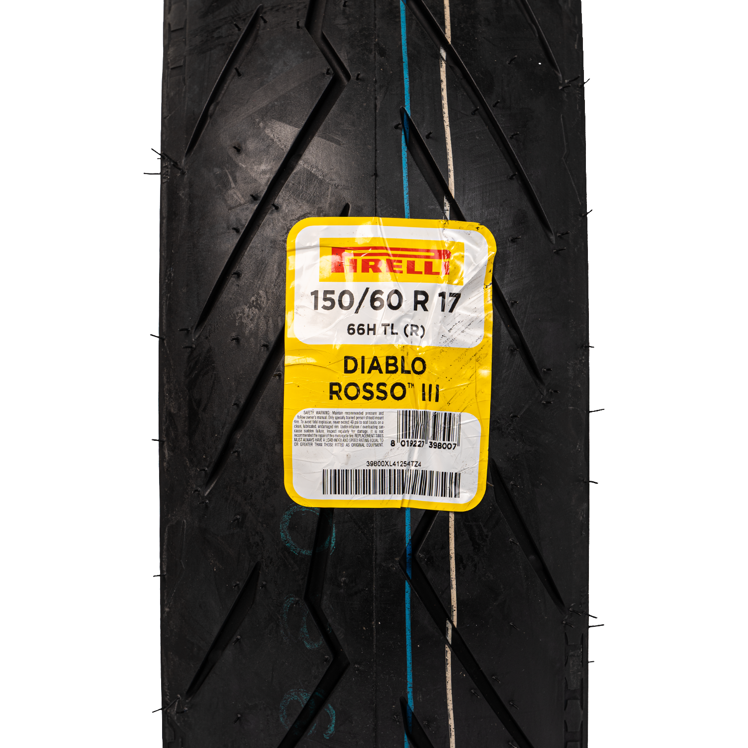 Llanta PIRELLI 150 60r-diablo 17 rosso trasera 3 sellomatic