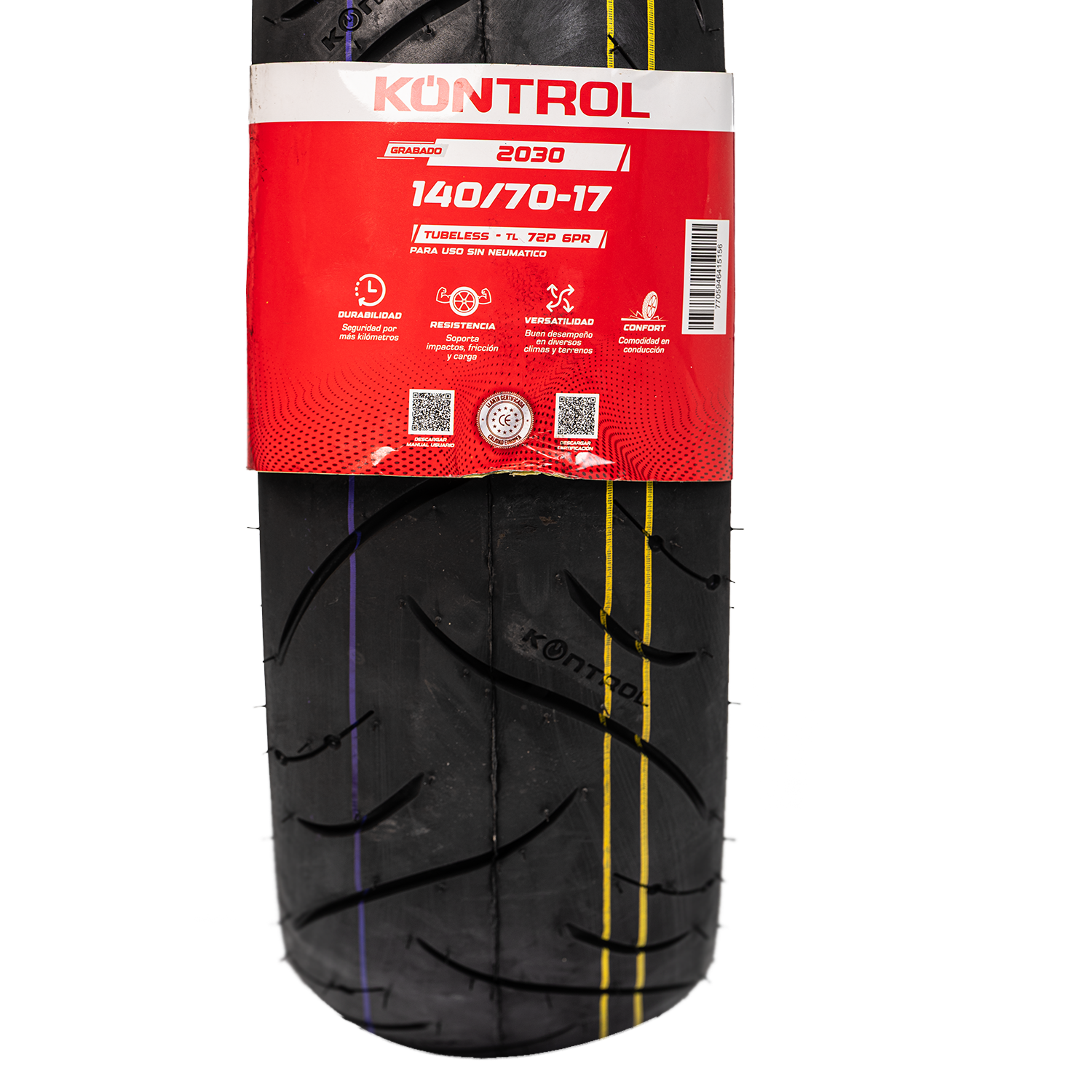 Llanta KONTROL 140 70-knt 17trasera 2030 sellomatic