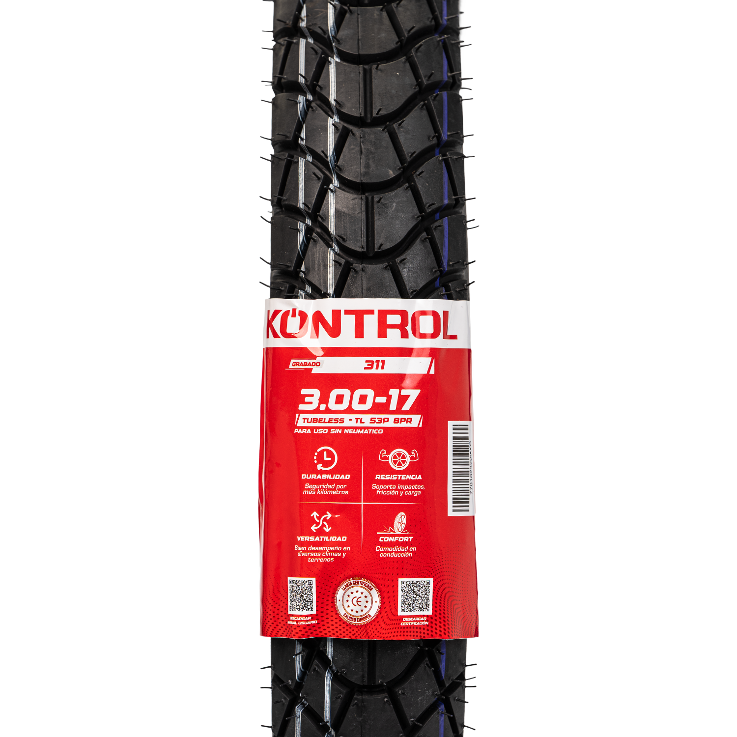 Llanta KONTROL 3.00-knt 17trasera 311 sellomatic