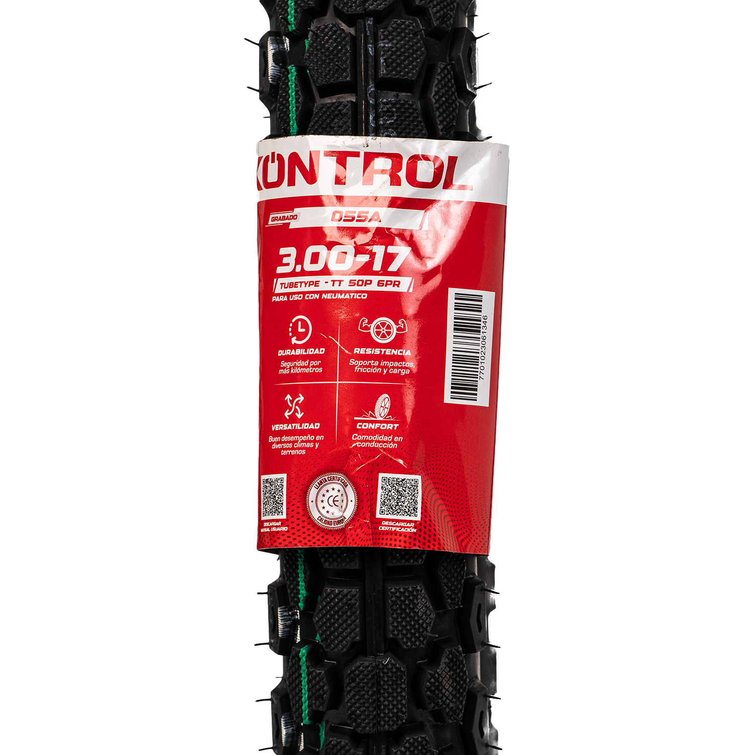 Llanta KONTROL 3.00-knt 17trasera 055 neumatico