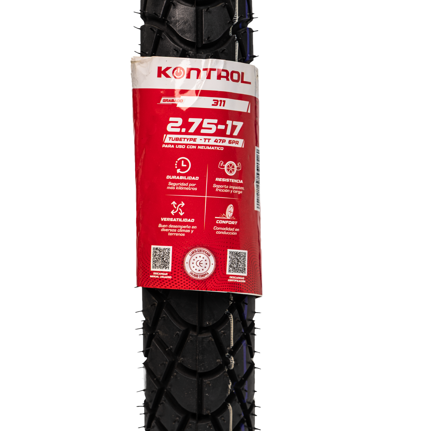 Llanta KONTROL 2.75-knt 17delantera 311 neumatico
