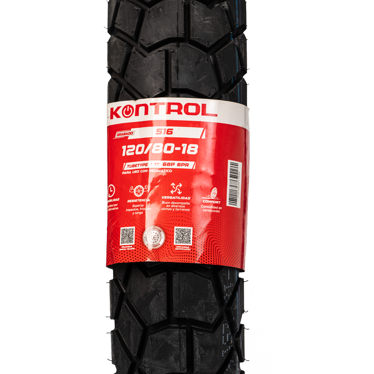 Llanta KONTROL 120 80-th 18trasera 516 neumatico