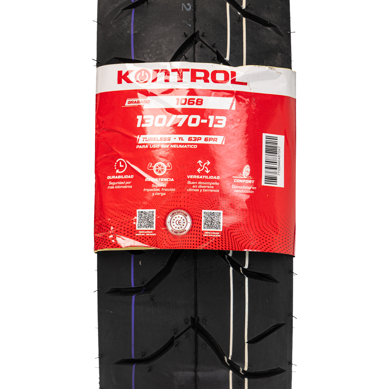 Llanta KONTROL 130 70-knt 13trasera 1068 sellomatic