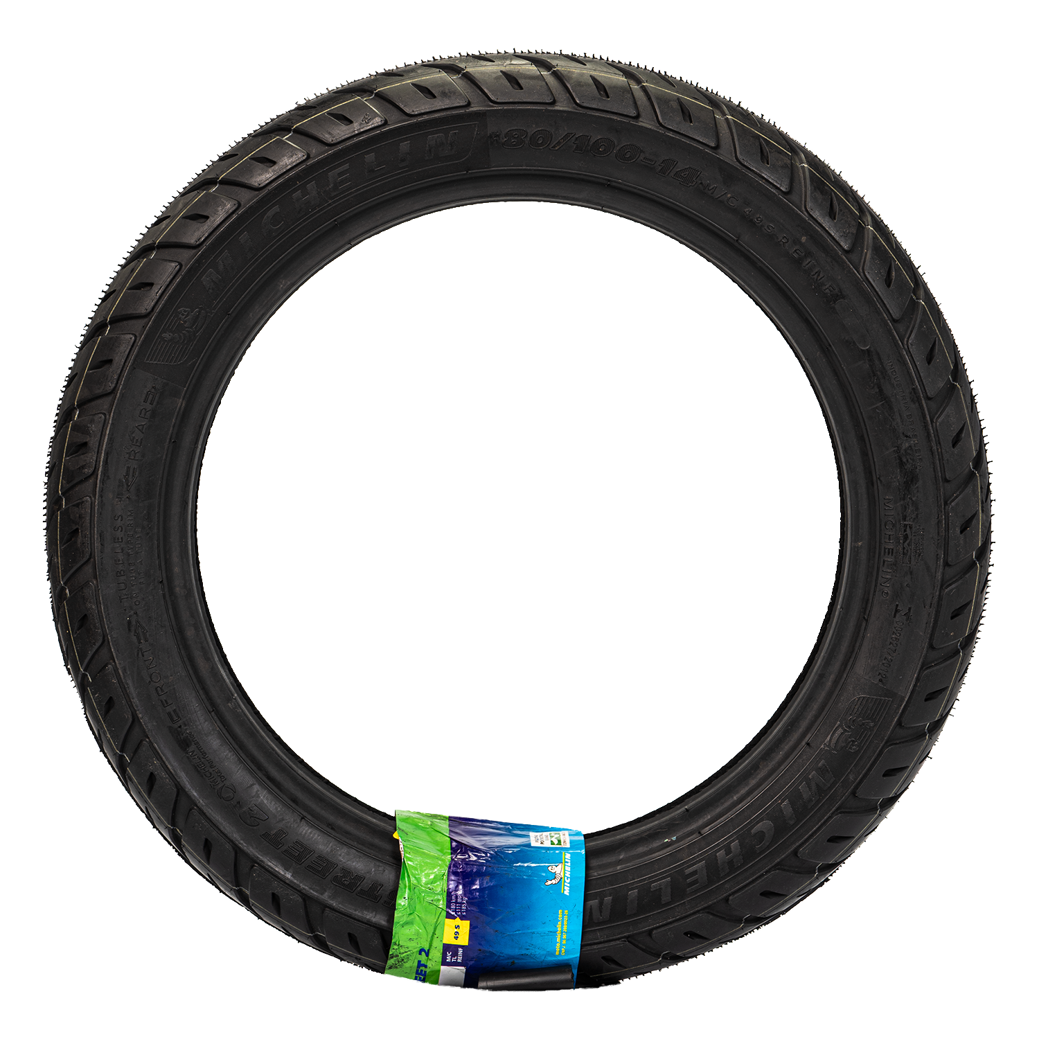 Llanta MICHELIN 080 100-pilot 14 street sellomatic 2