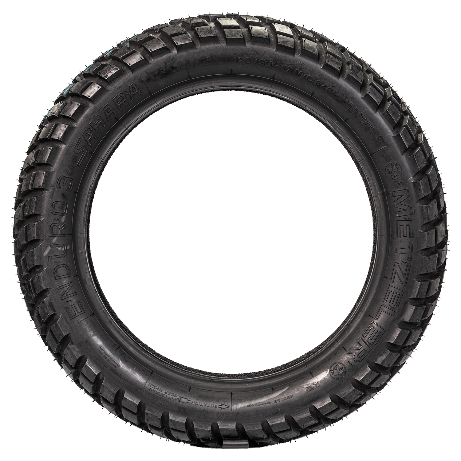 Llanta METZELER 120 90-enduro 17 sahara 3 trasera neumatico