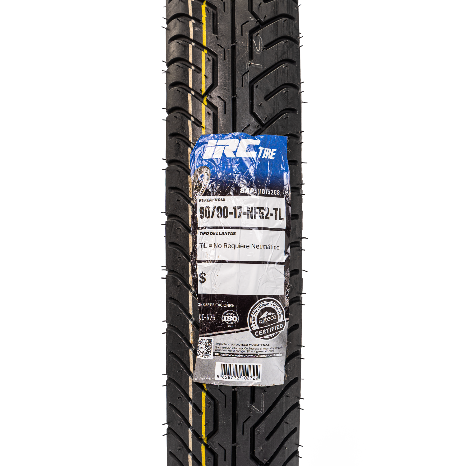 Llanta IRC 090 90-nf 17delantera 52 sellomatic
