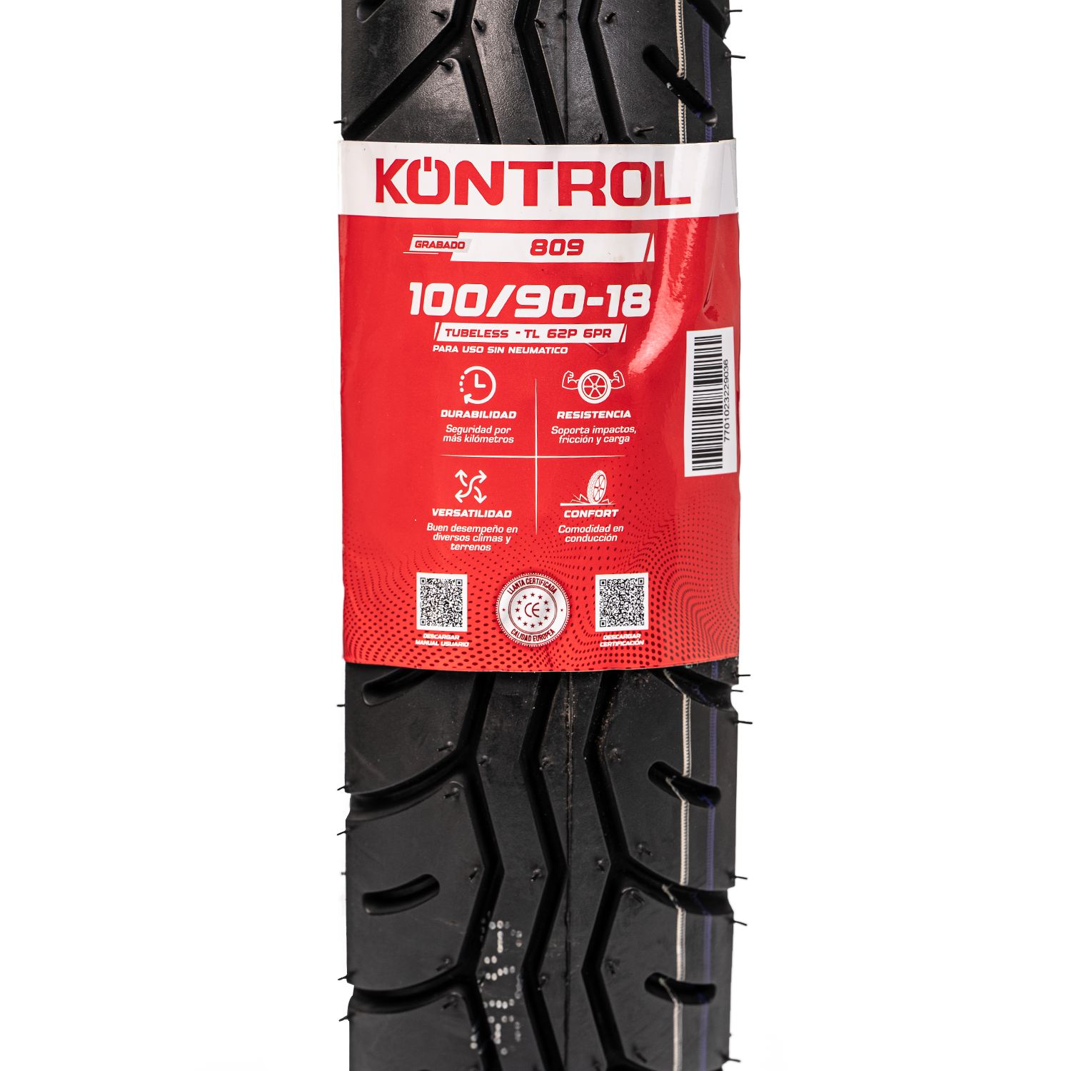 Llanta KONTROL 100 90-knt 18trasera 809 sellomatic