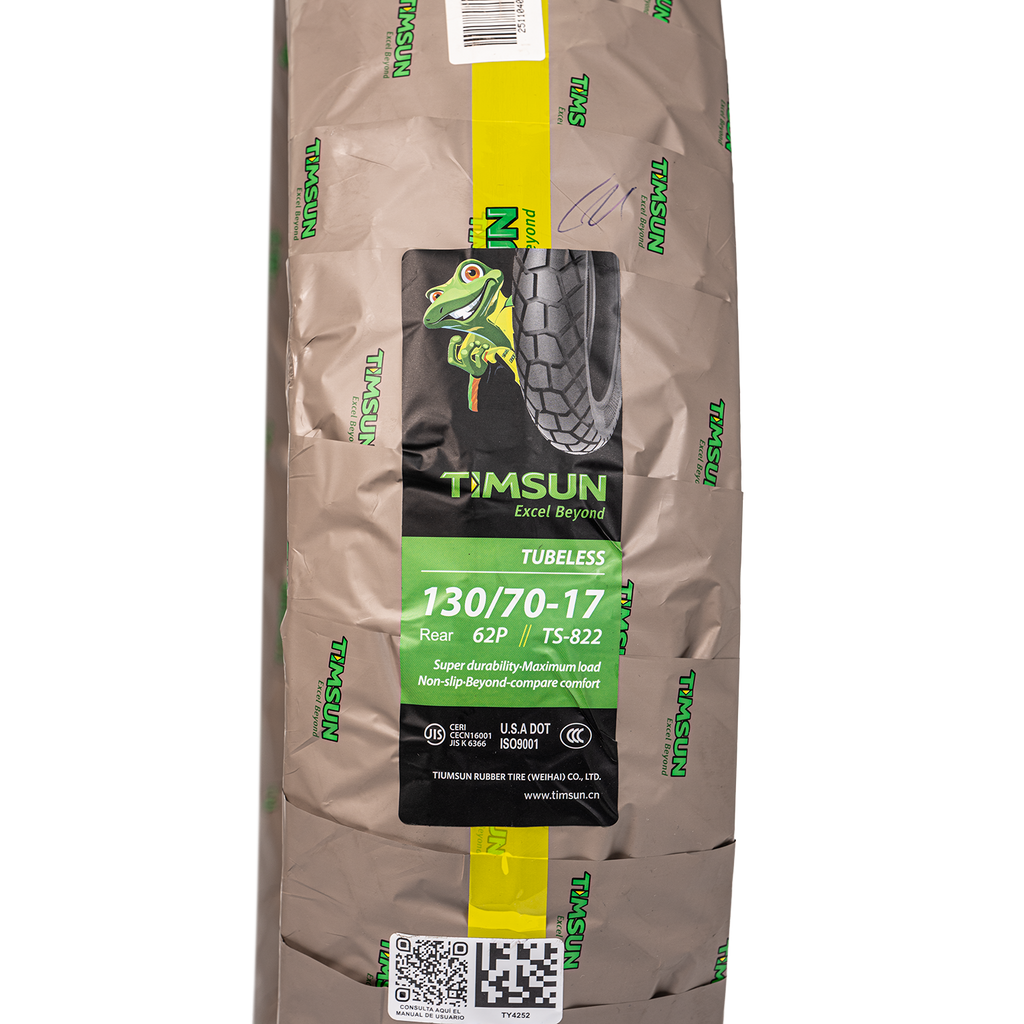 Llanta TIMSUN 130 70-ts 17trasera 822 sellomatic