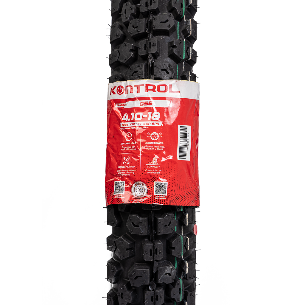 Llanta KONTROL 4.10-knt 18trasera 056 neumatico