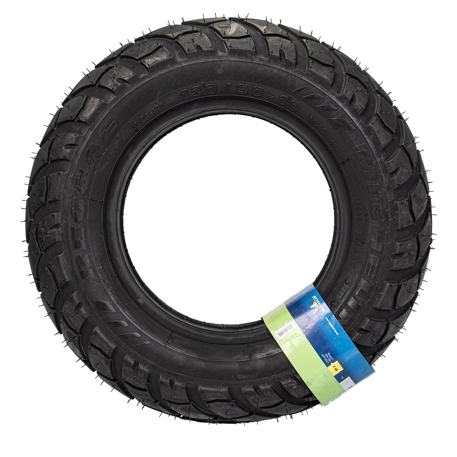 Llanta MICHELIN 120 90-reggae 10 delantera