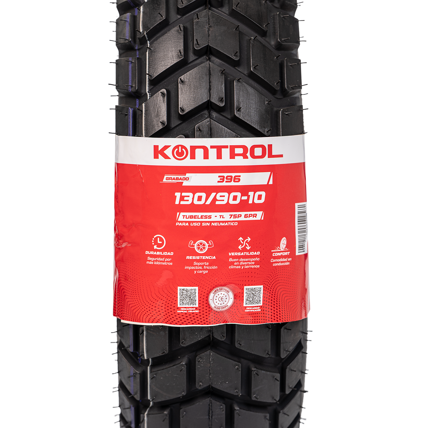 Llanta KONTROL 130 90-knt 10trasera 396 sellomatic