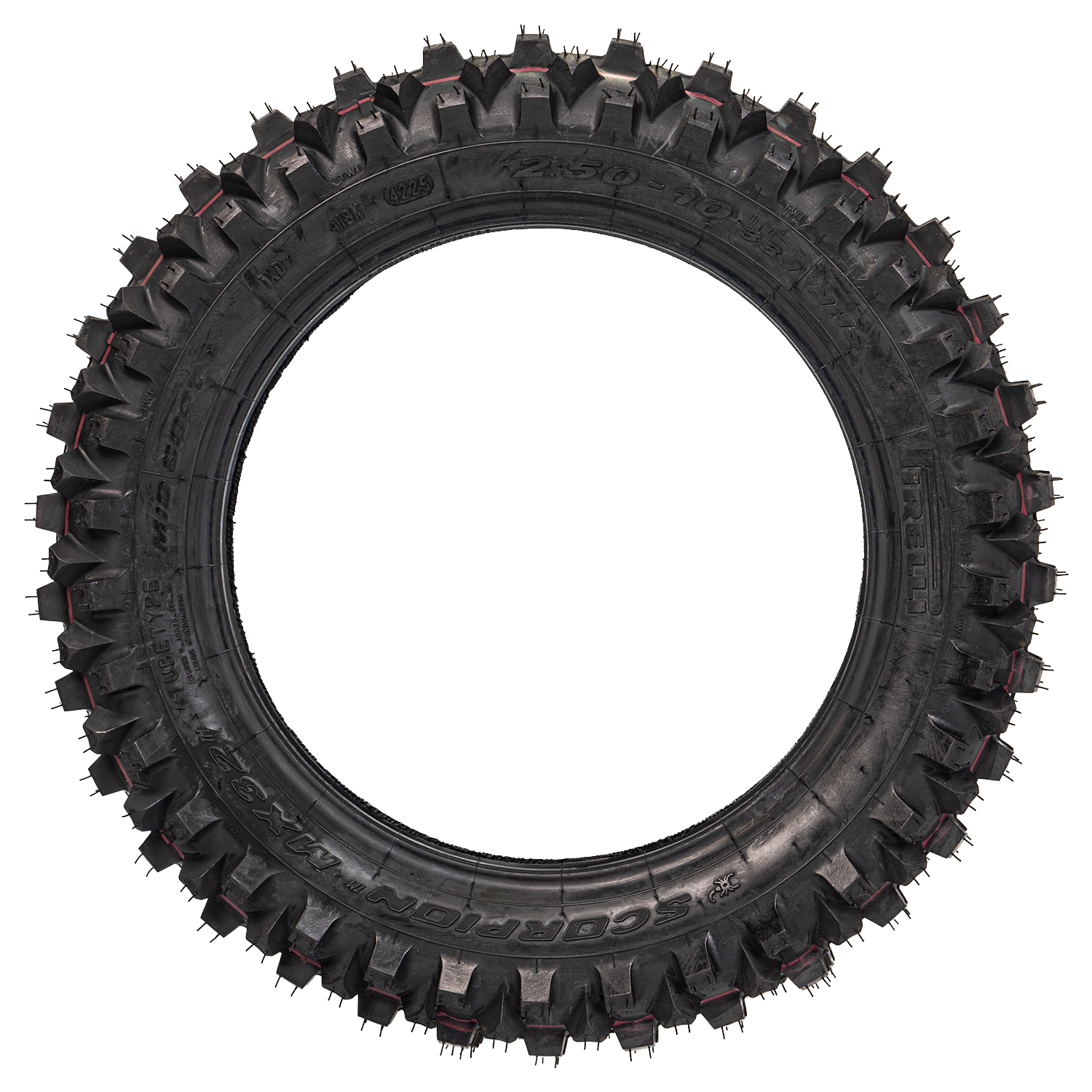 Llanta PIRELLI 2.50-scorpion 10 mx extra j delantera neumatico