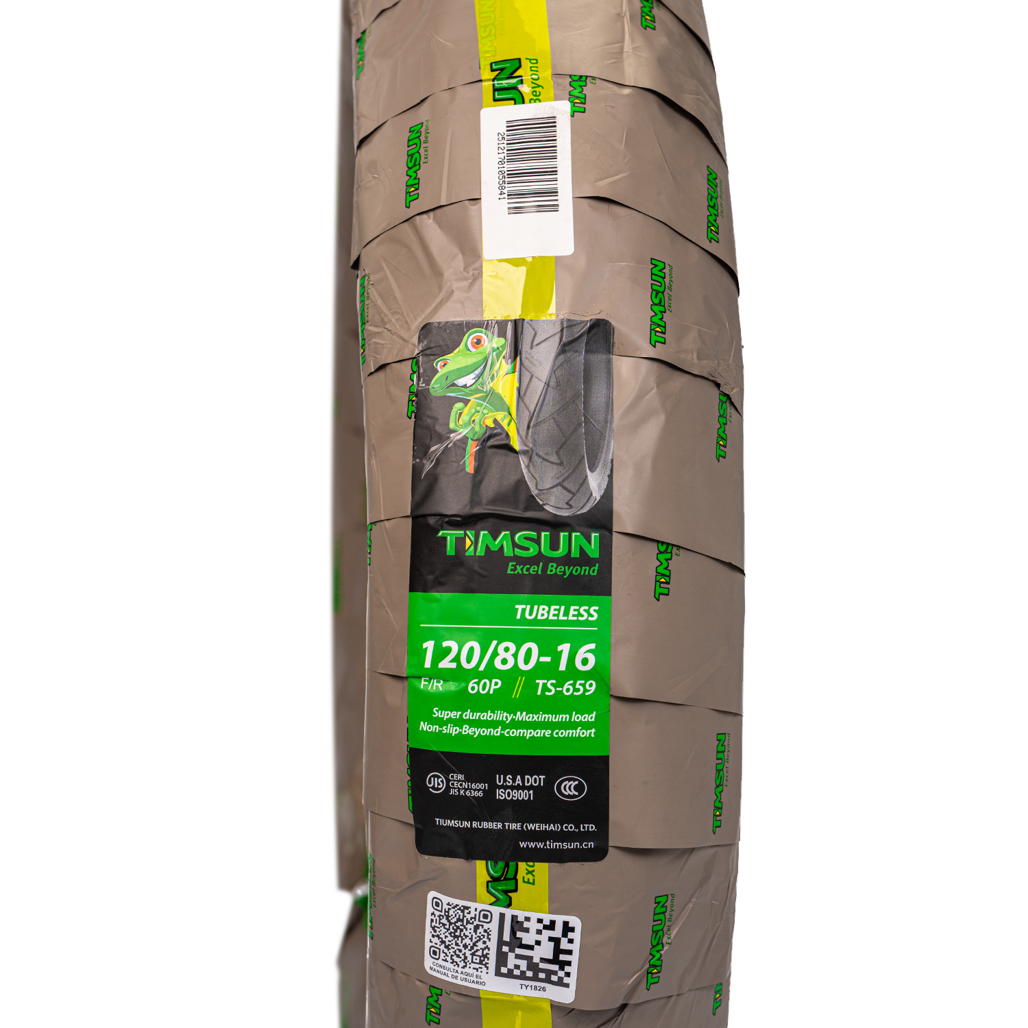Llanta TIMSUN 120 80-ts 16sellomatic 659