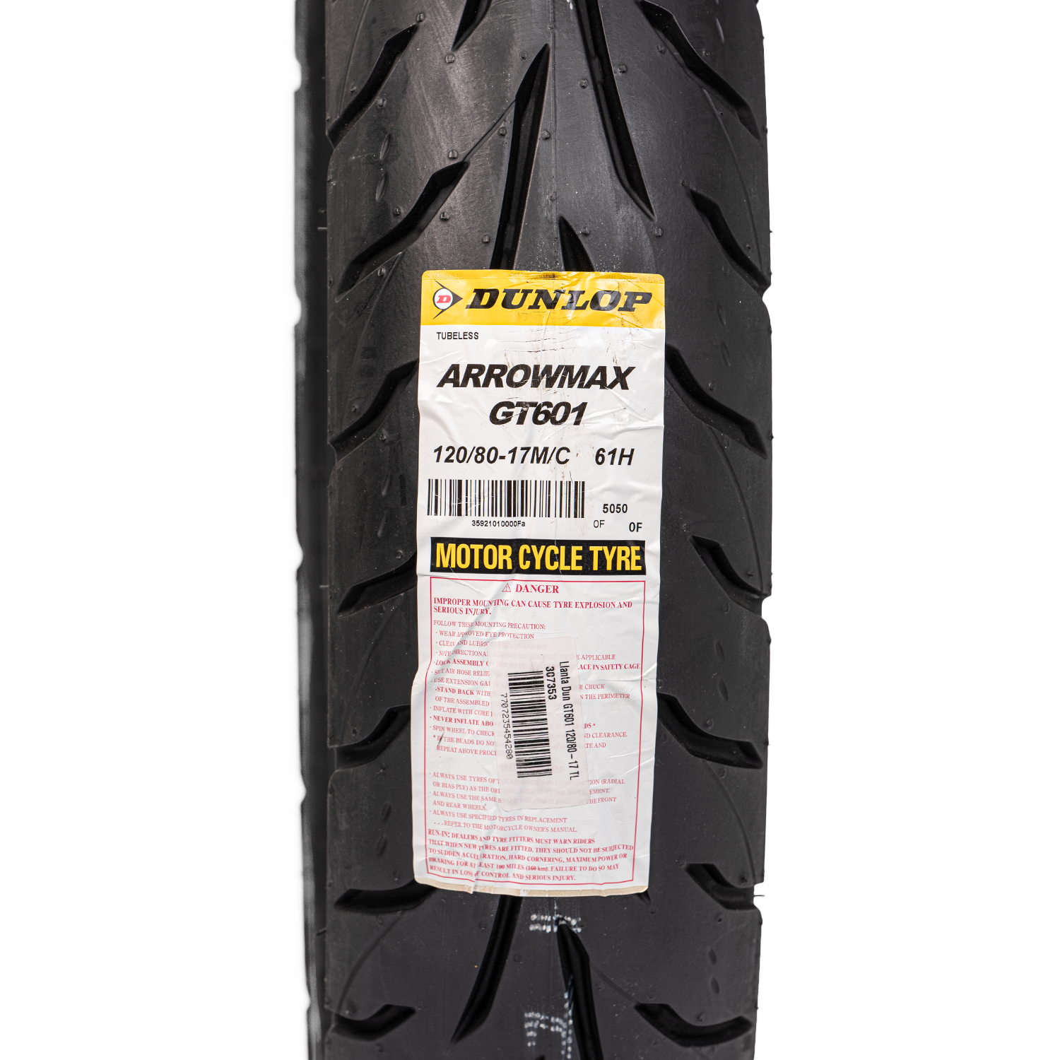 Llanta DUNLOP 120 80-arrowmax 17 gt trasera 601 sellomatic