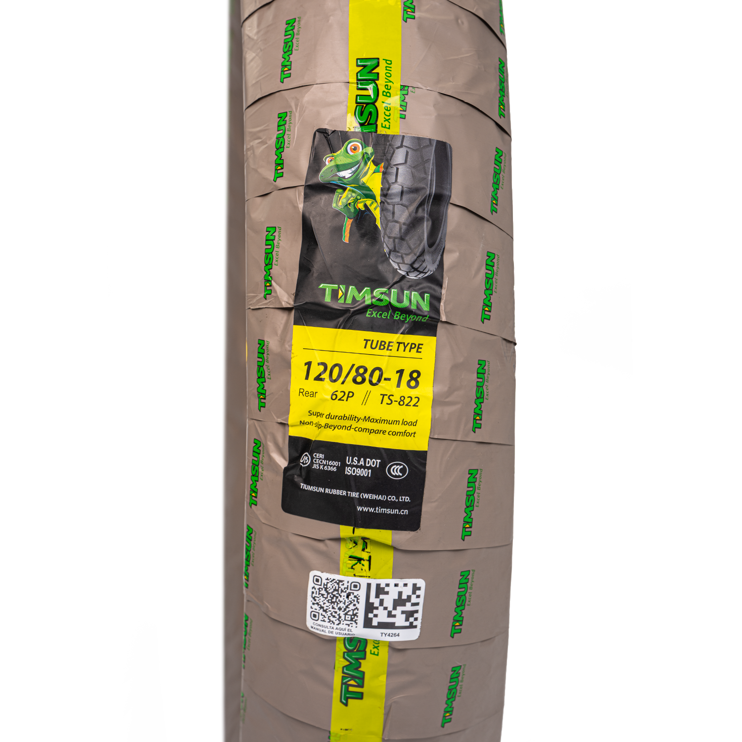 Llanta TIMSUN 120 80-ts 18trasera 822 neumatico