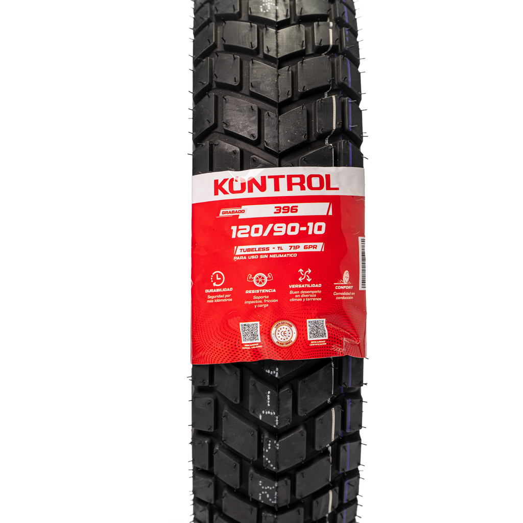 Llanta KONTROL 120 90-knt 10delantera 396 sellomatic