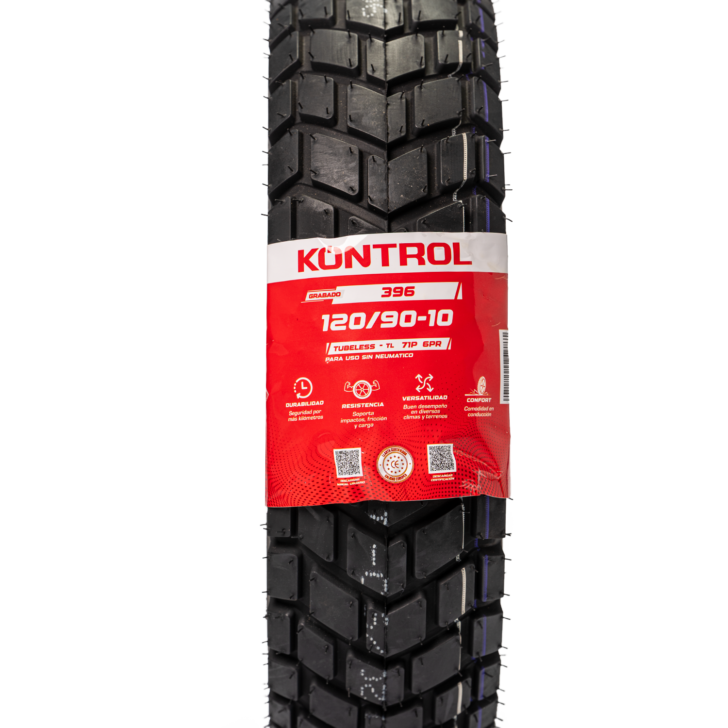Llanta KONTROL 120 90-knt 10delantera 396 sellomatic