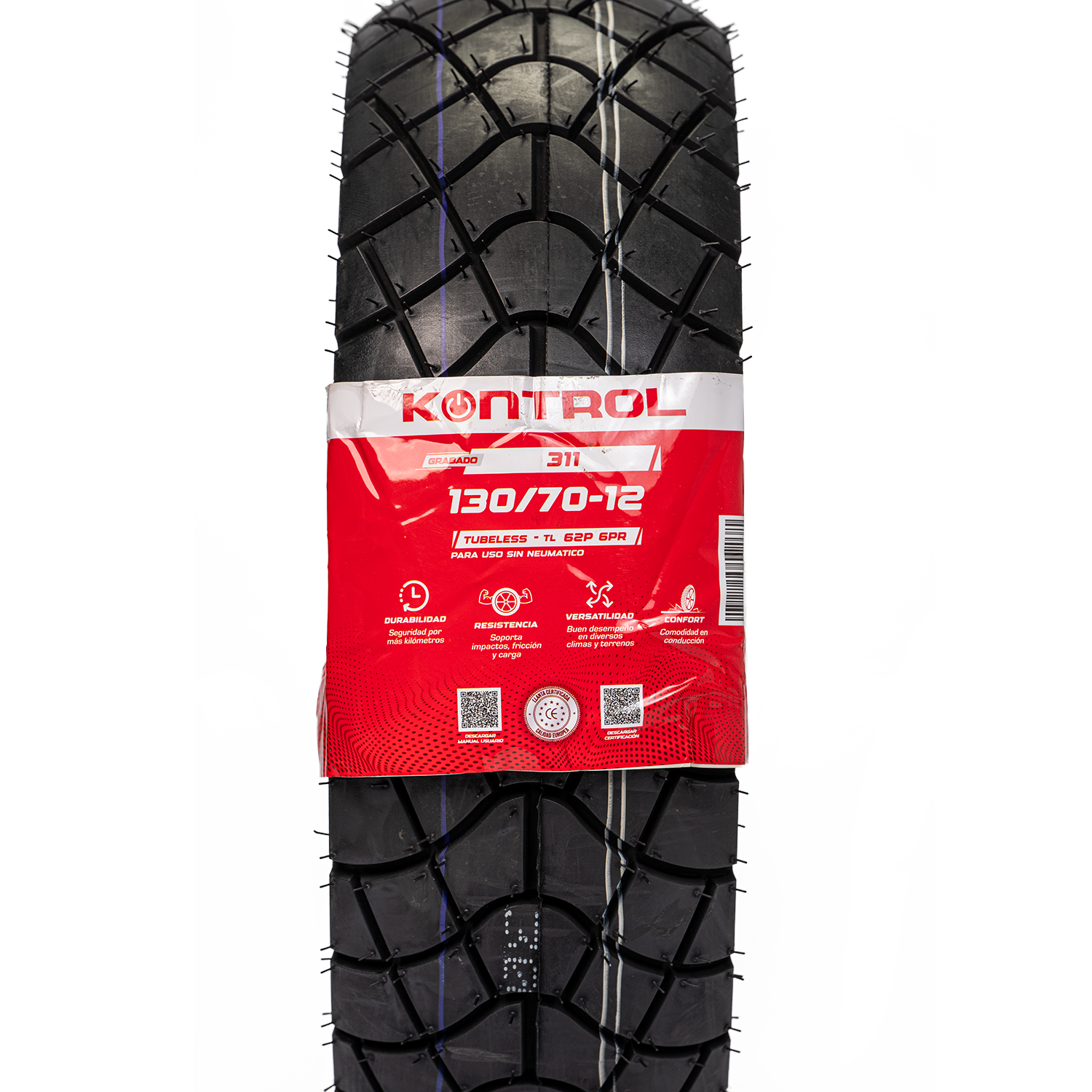 Llanta KONTROL 130 70-knt 12trasera 311 sellomatic