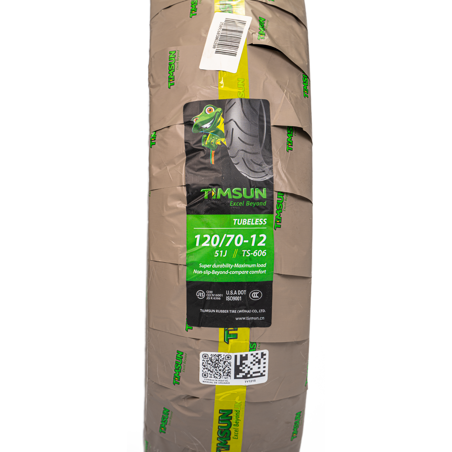 Llanta TIMSUN 120 70-ts 12delantera 606 sellomatic