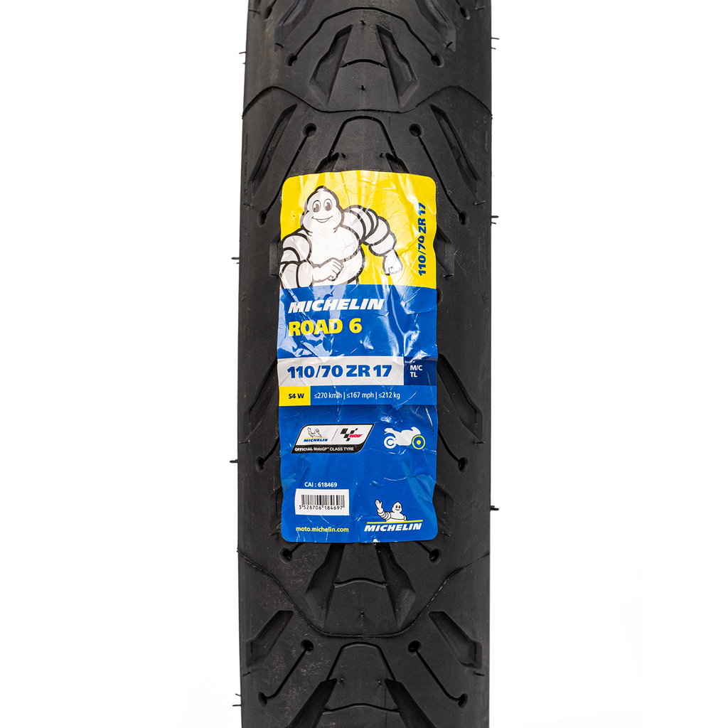 Llanta MICHELIN 110 70zr-road 17 delantera 6 sellomatic