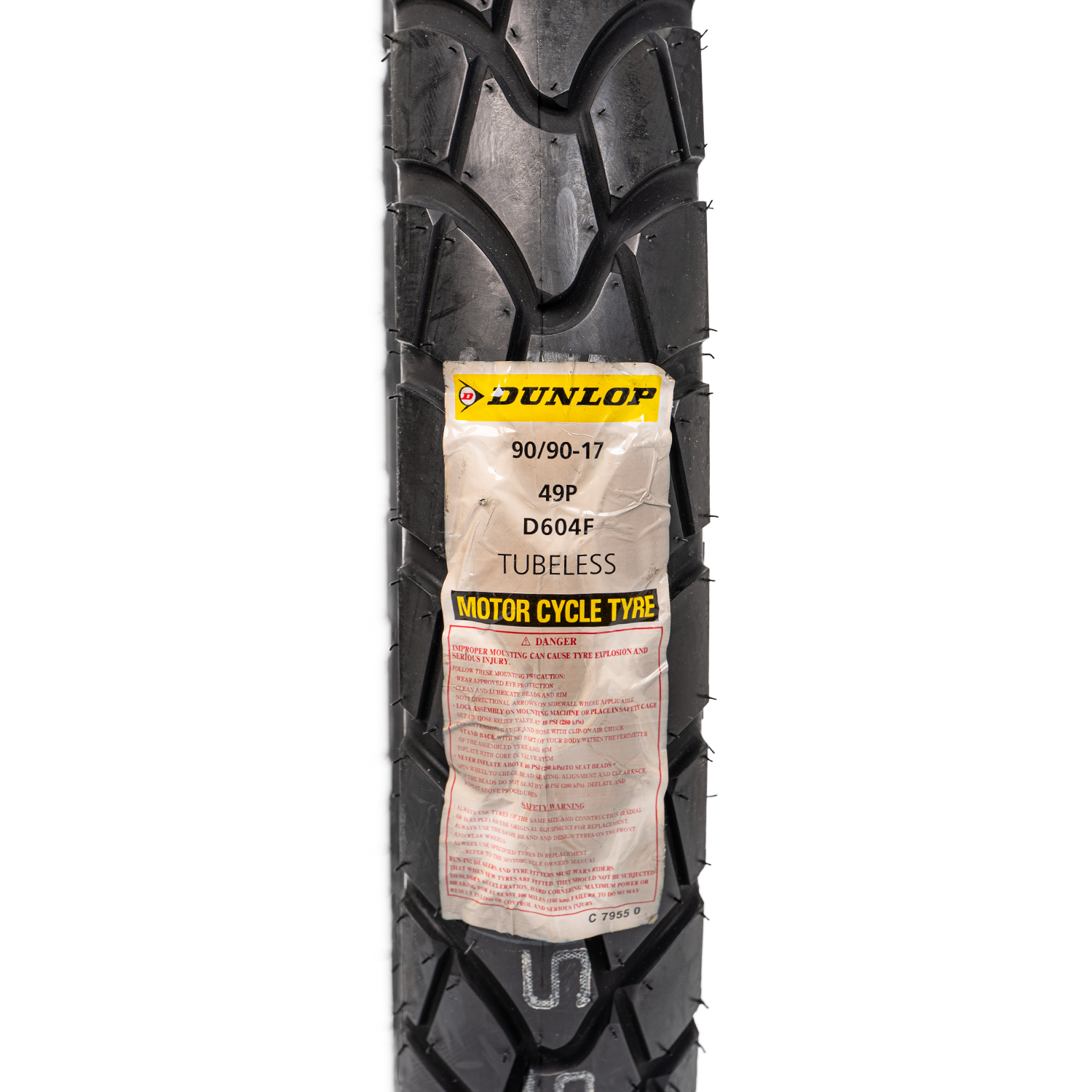 Llanta DUNLOP 90 90-17 d604f delantera sellomatic