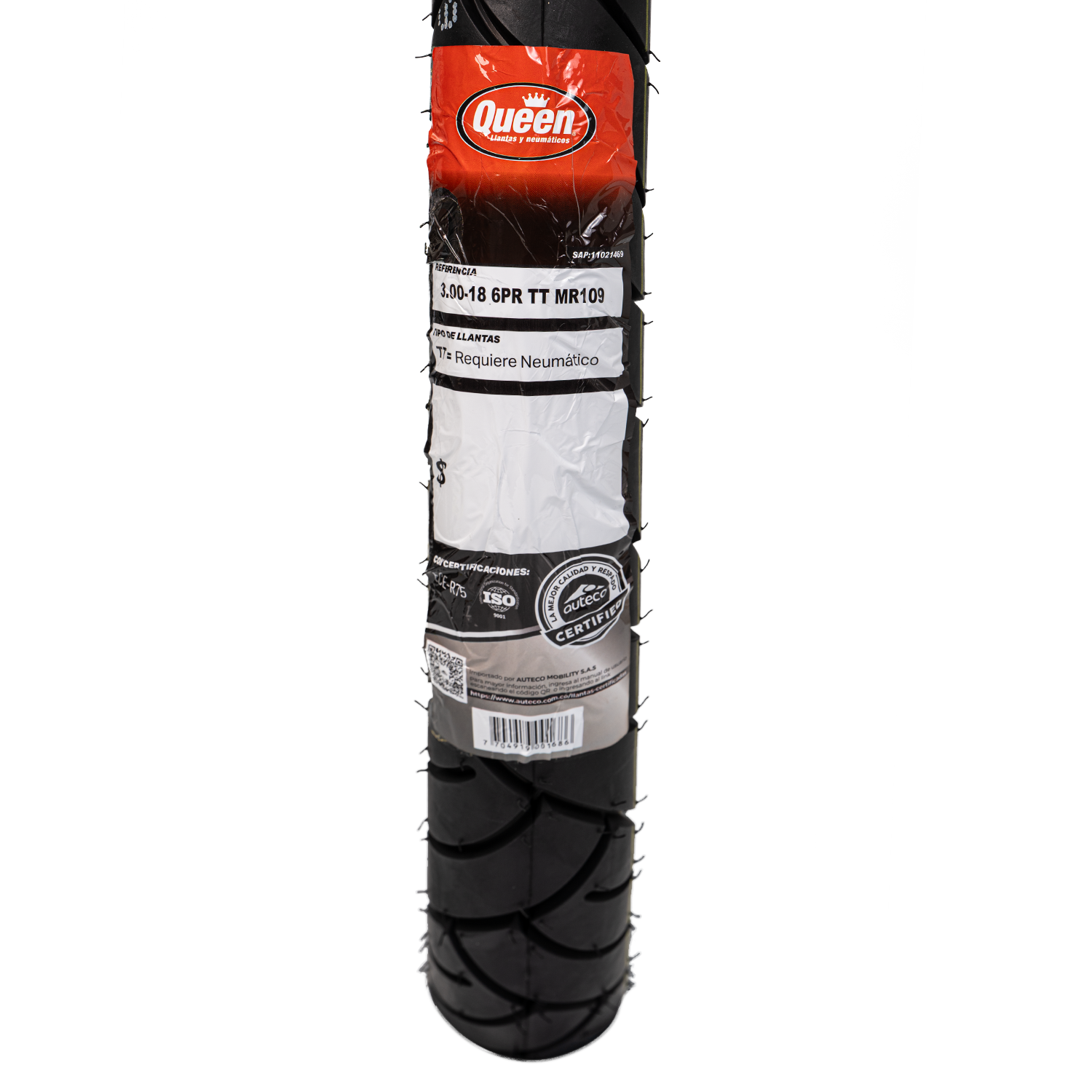 Llanta QUEEN tire 3.00-mr 18neumatico 109