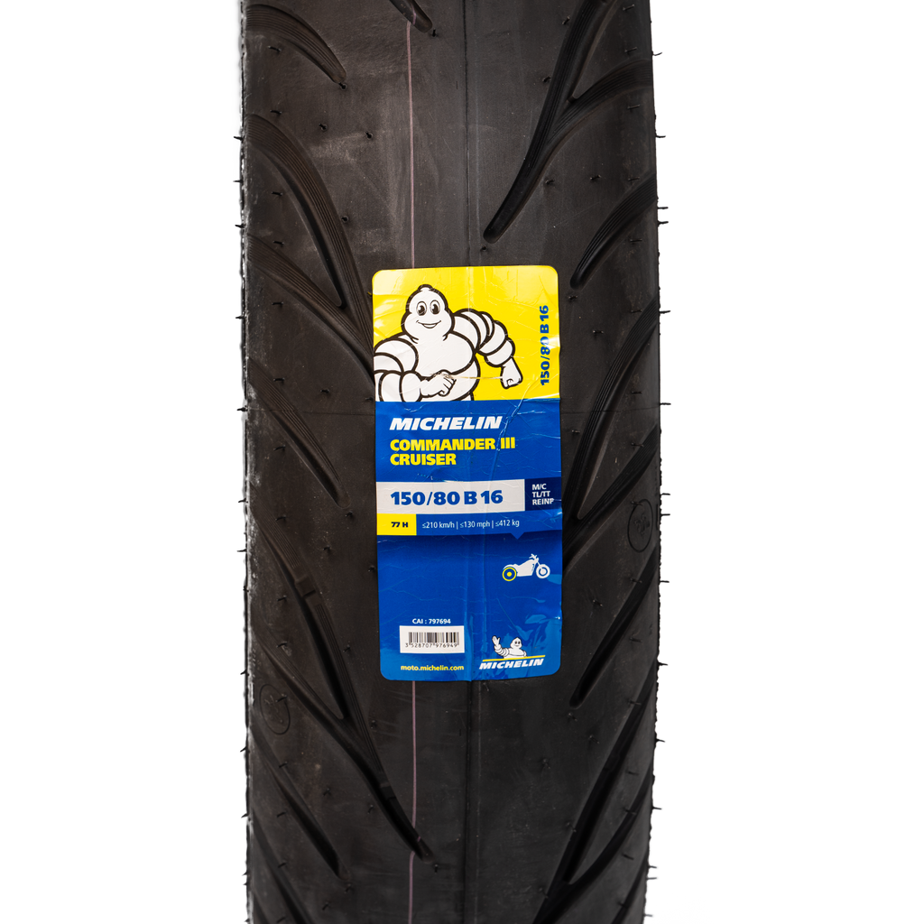 Llanta MICHELIN 150 80b-comander 16 cruiser 3 trasera sellomatic