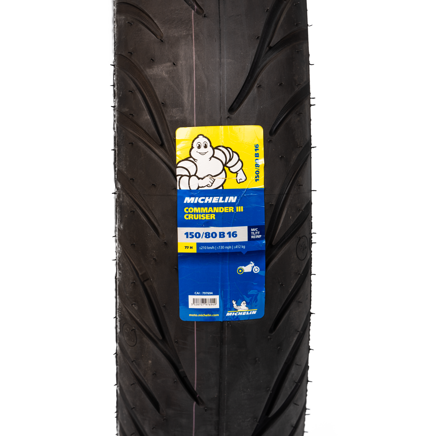 Llanta MICHELIN 150 80b-comander 16 cruiser 3 trasera sellomatic