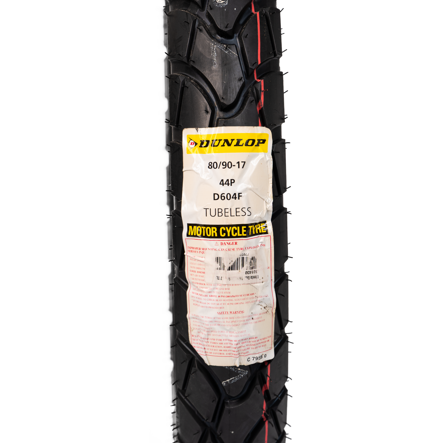 Llanta DUNLOP 80 90 -17 d604f delantera sellomatic