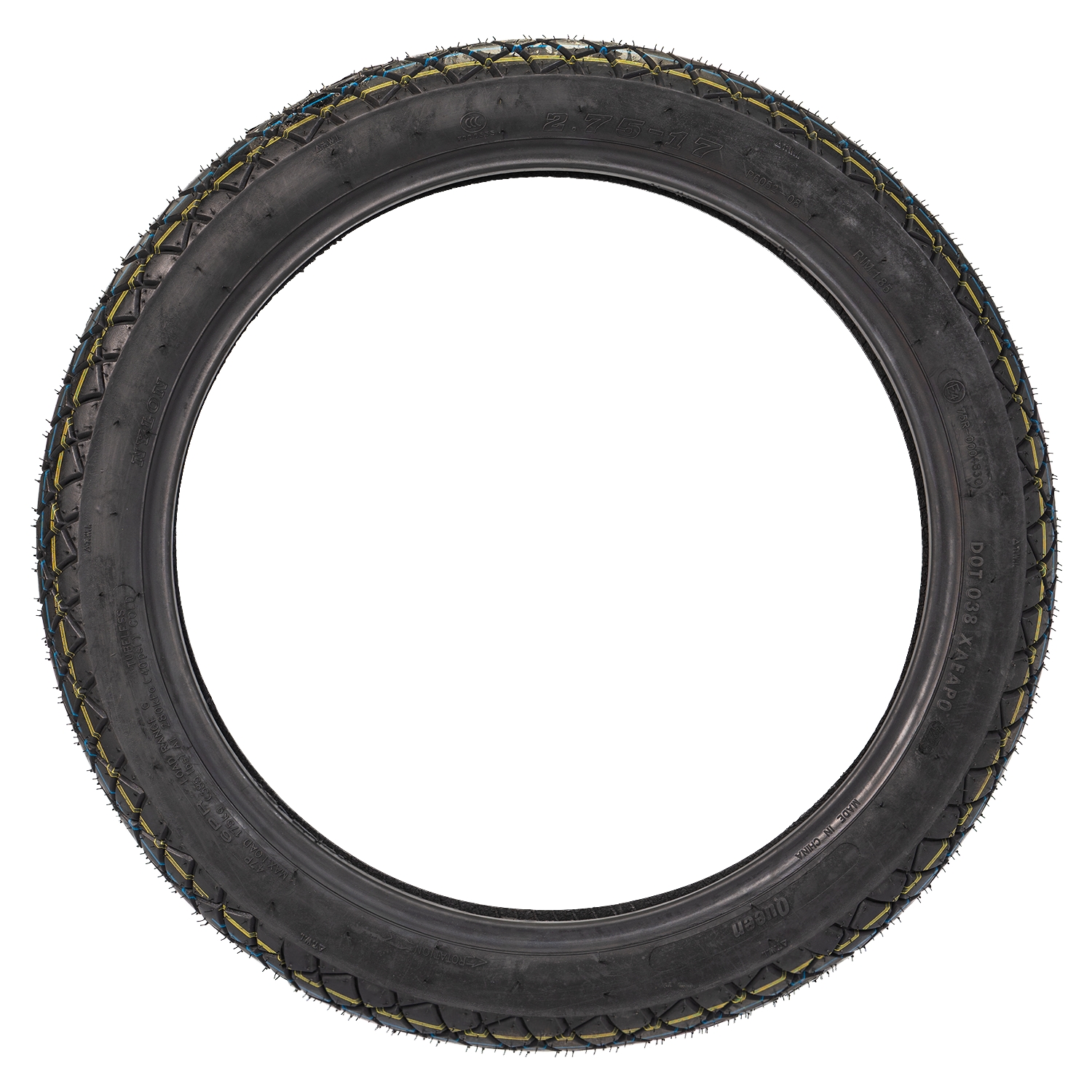 Llanta QUEEN tire 2.75-17 psellomatic 6052