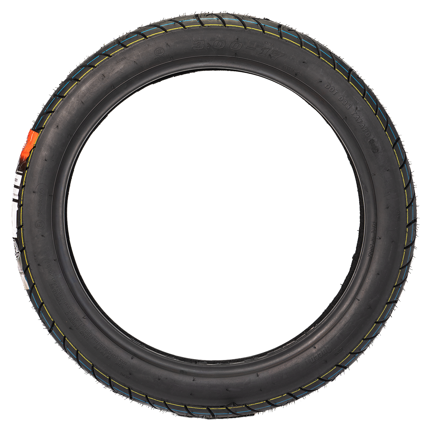 Llanta QUEEN tire 3.00-17 psellomatic 6051