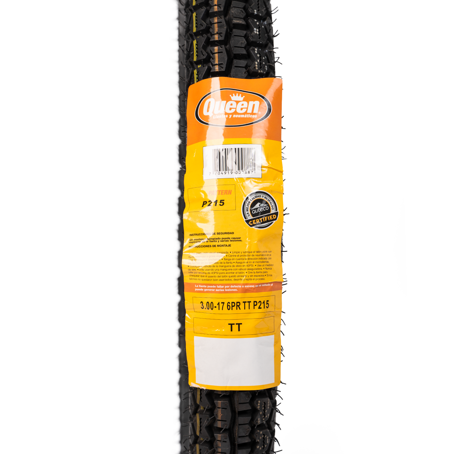 Llanta QUEEN tire 3.00-17 pneumatico 215