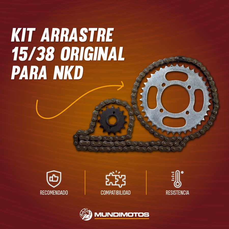 Kit Arrastre Akt Original (15 Dientes 38)