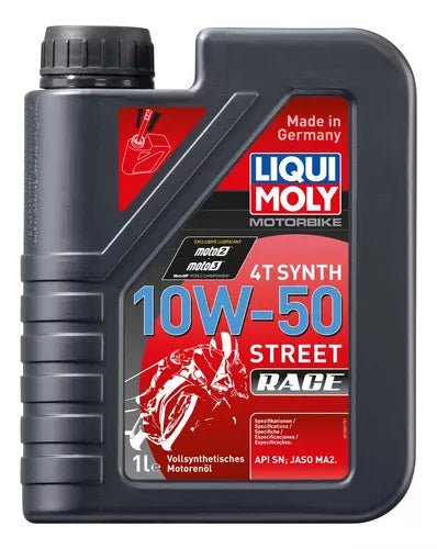 Aceite De Motor Liqui Moly 10Wsintetico 50 Street y Más