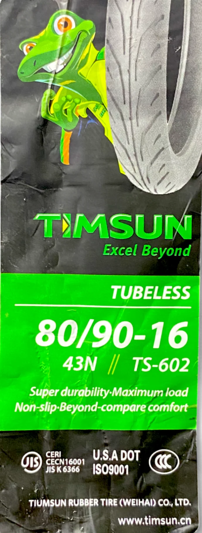 Llanta TIMSUN 80 90-ts 16sellomatic 602