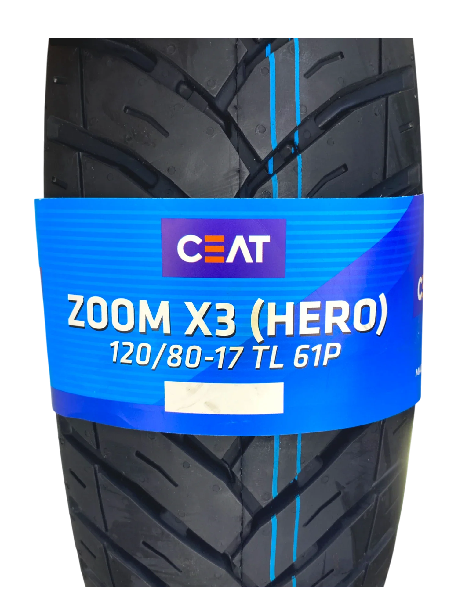 Llanta CEAT 120 80-zoom 17 xtrasera 3 sellomatic